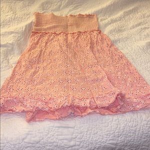 Pink swimsuit cover up